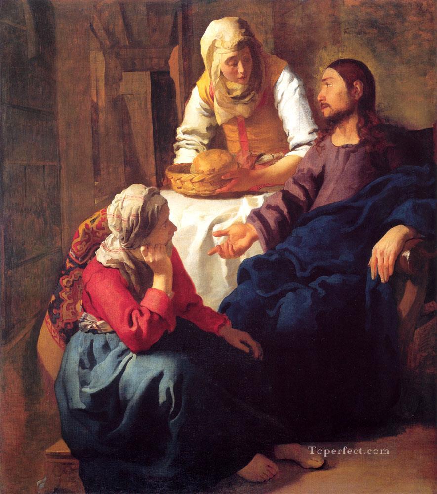 Christ in the House of Mary and Martha Johannes Vermeer Oil Paintings